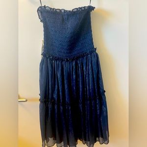 brand new strapless aqua dress